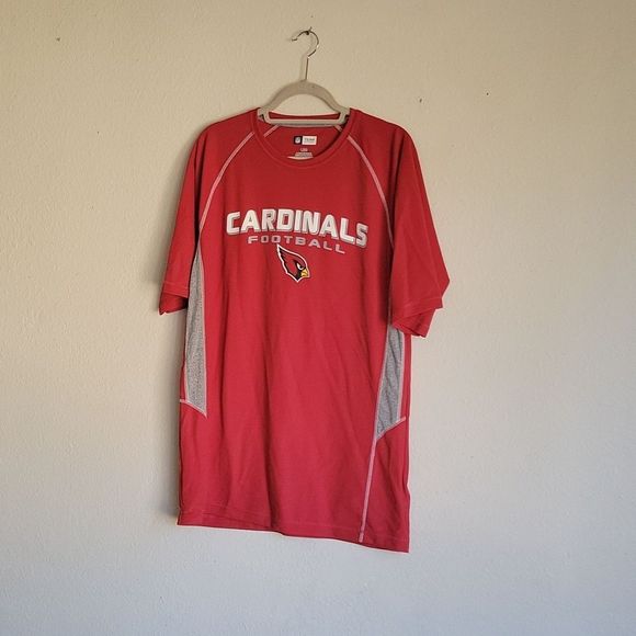NFL tees cardinals  football size large color red gray - Picture 4 of 11